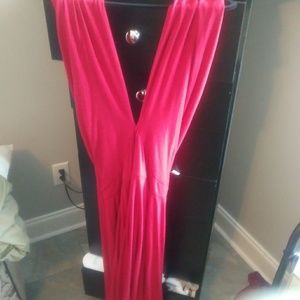 Torrid stretch material red swing length dress